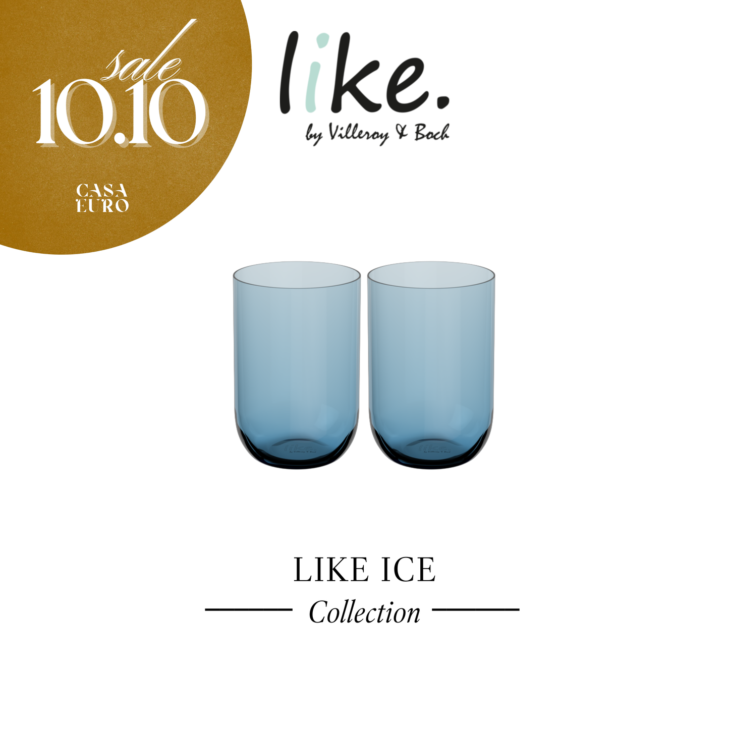 Like. Long Drink Glasses, Set of 2