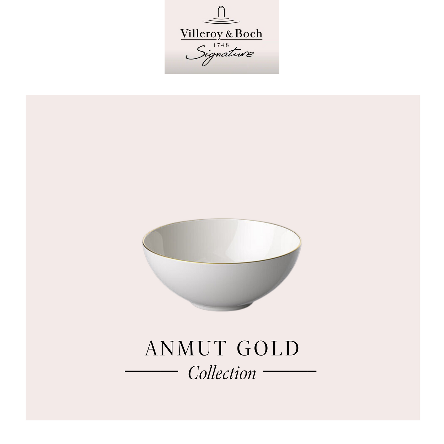 Anmut Gold Bowl, Box of 6*