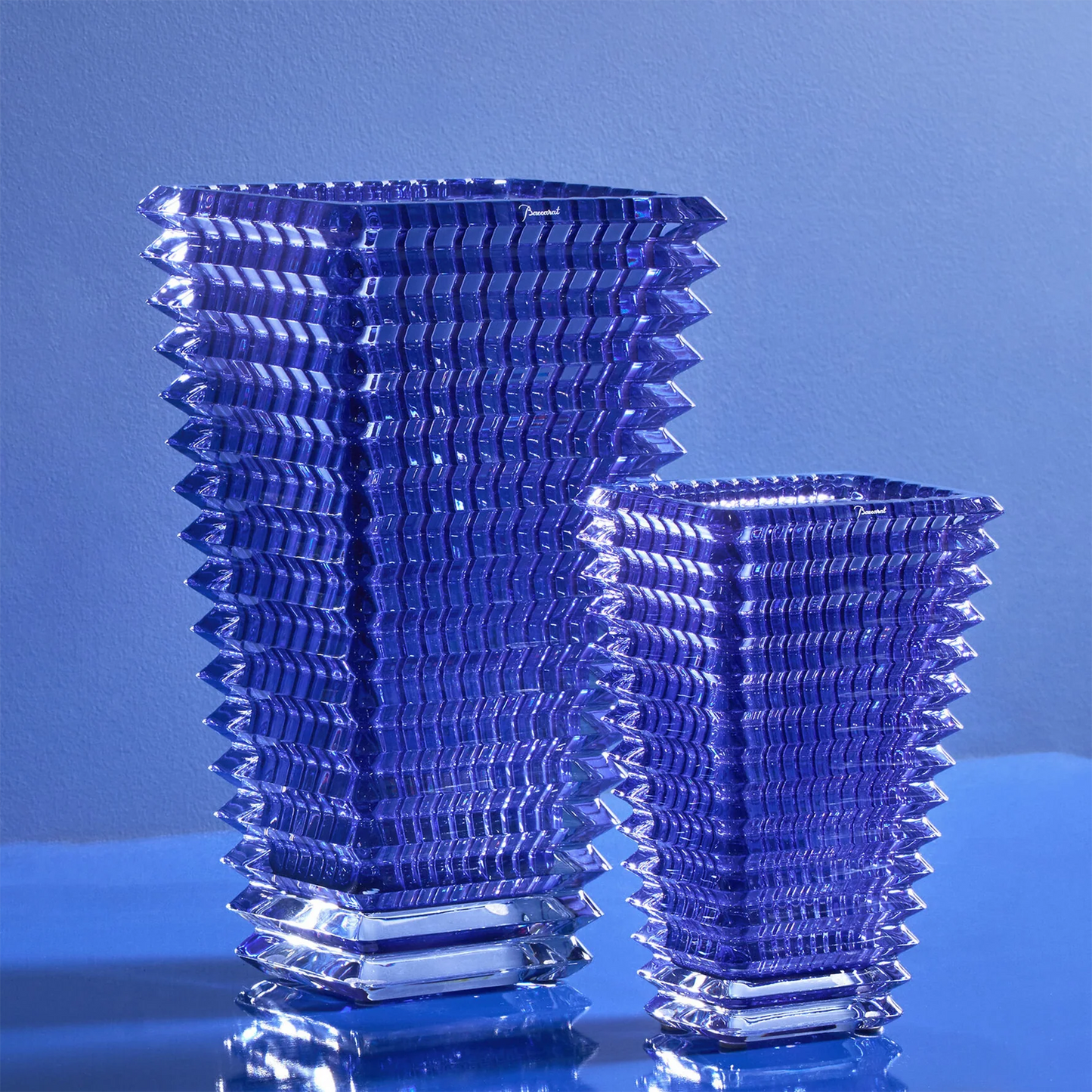 Eye Vase Rectangular, Blue