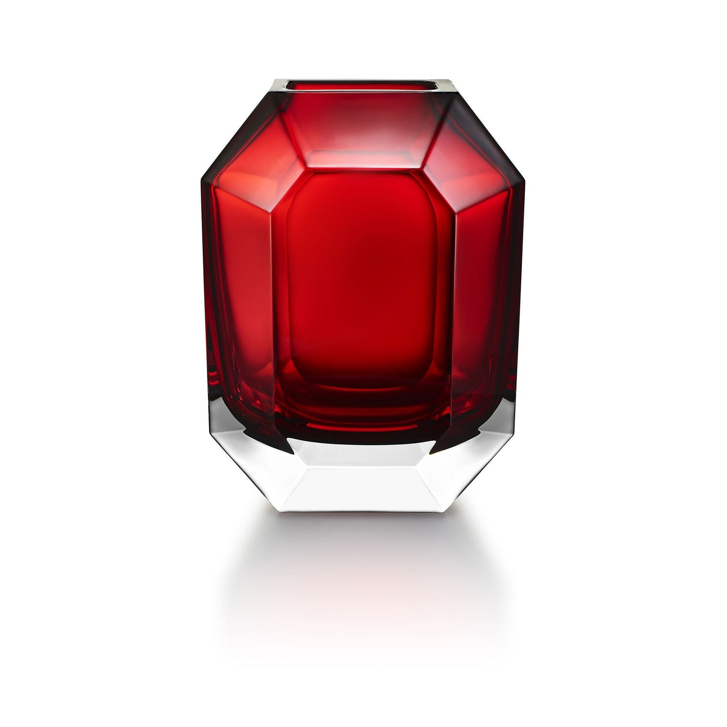 Octagone Vase/ Red