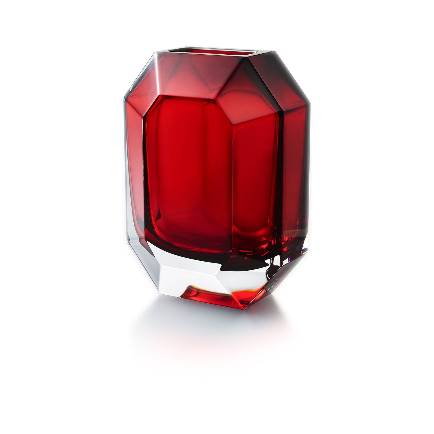 Octagone Vase/ Red