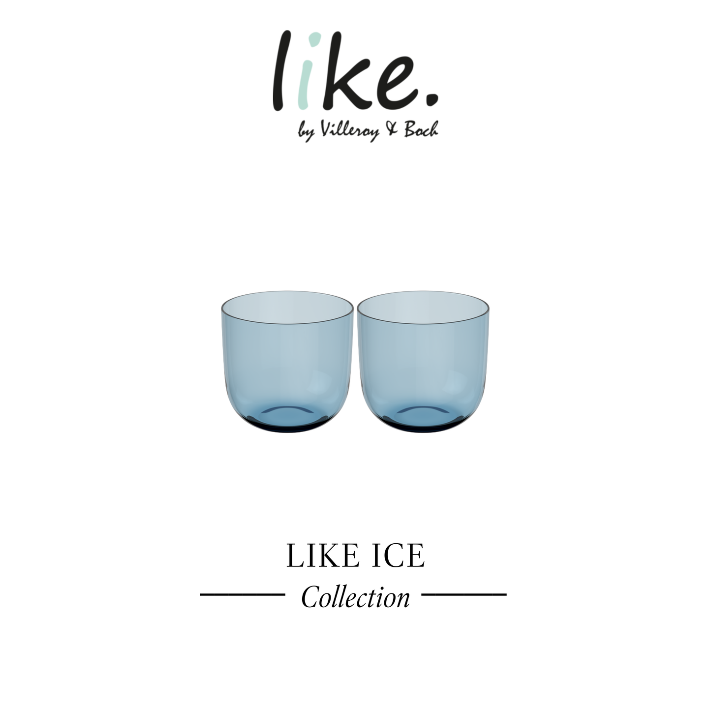 Like. Water Glasses Set of 2