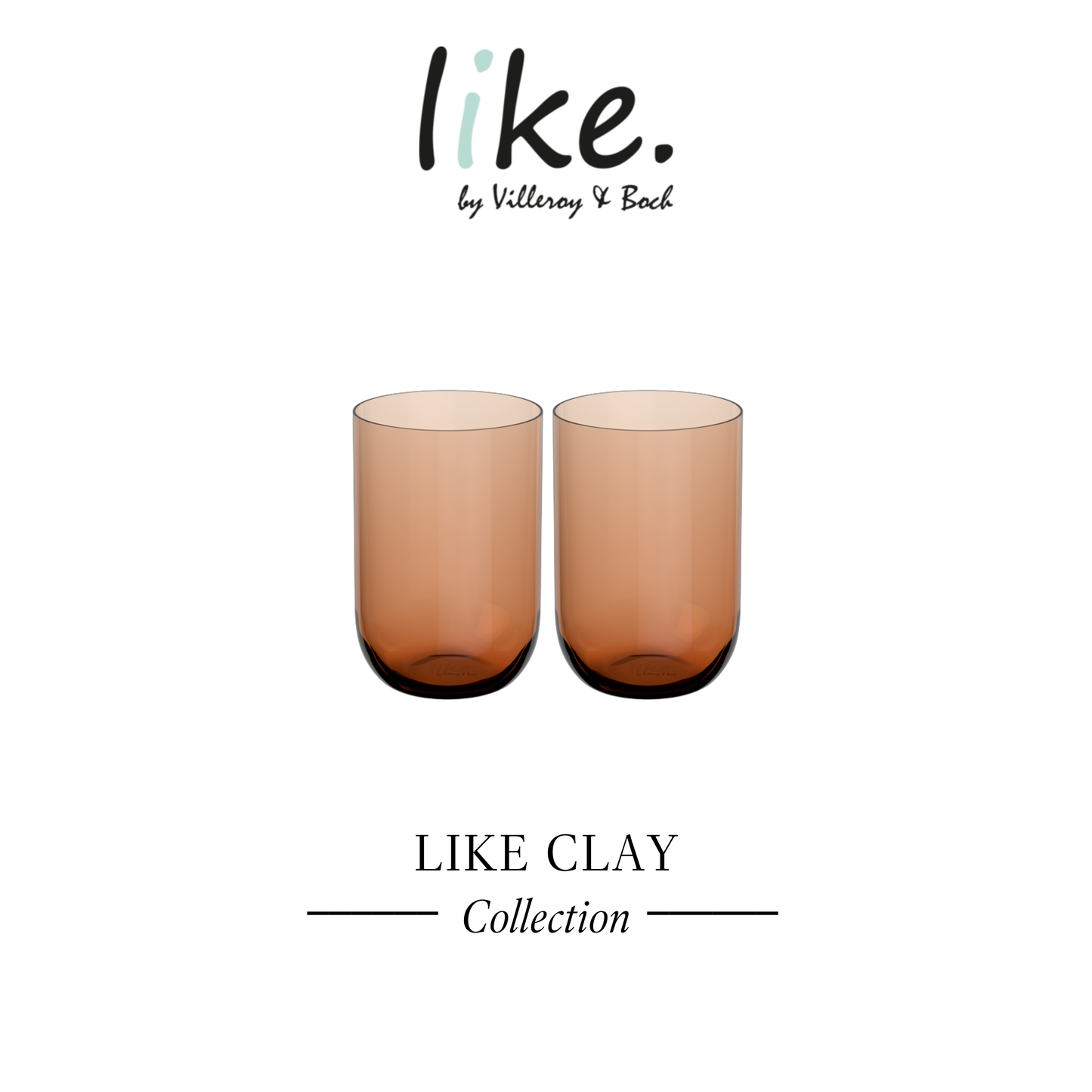 Like. Long Drink Glasses, Set of 2
