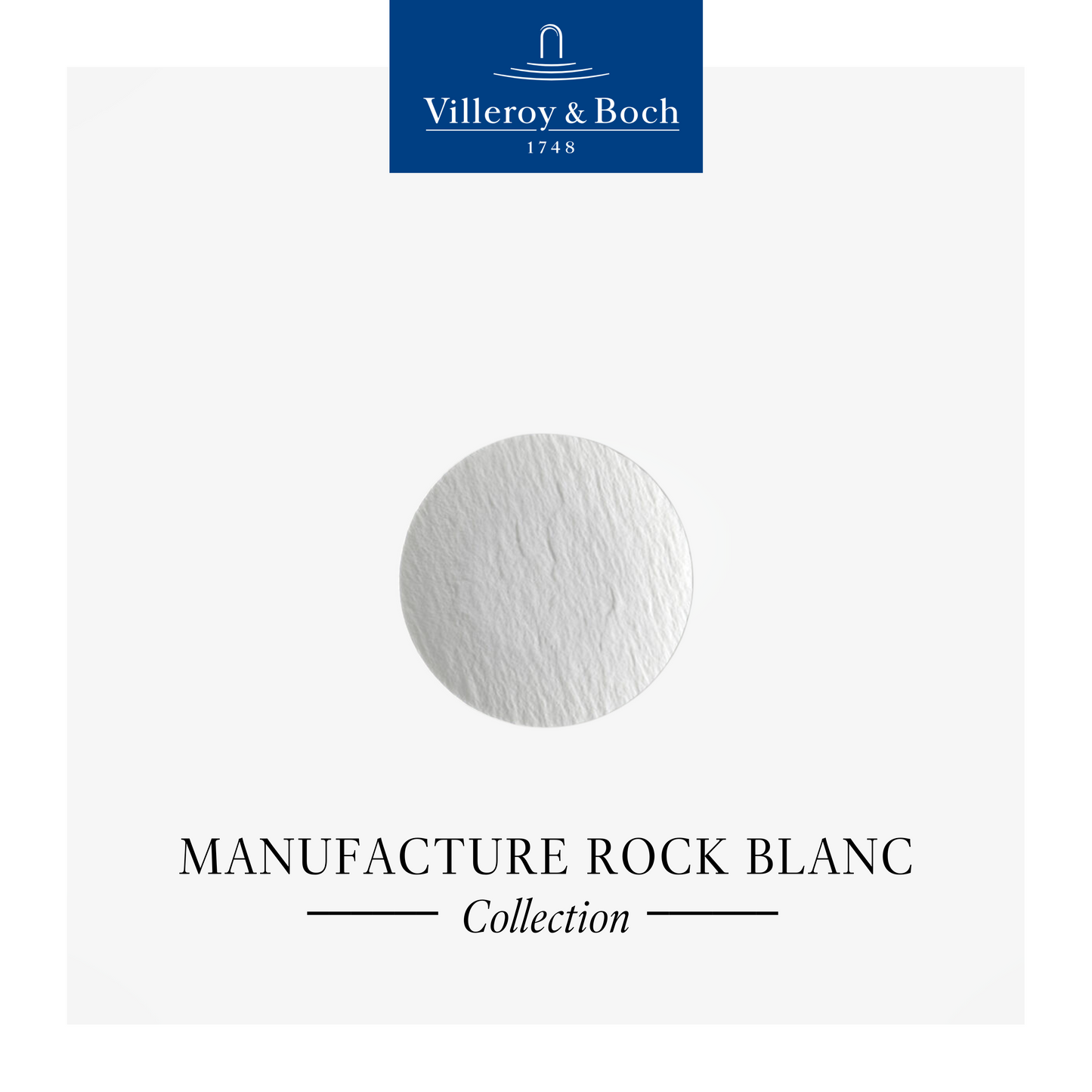 Manufacture Rock Blanc Bread & Butter Plate, Box of 6*