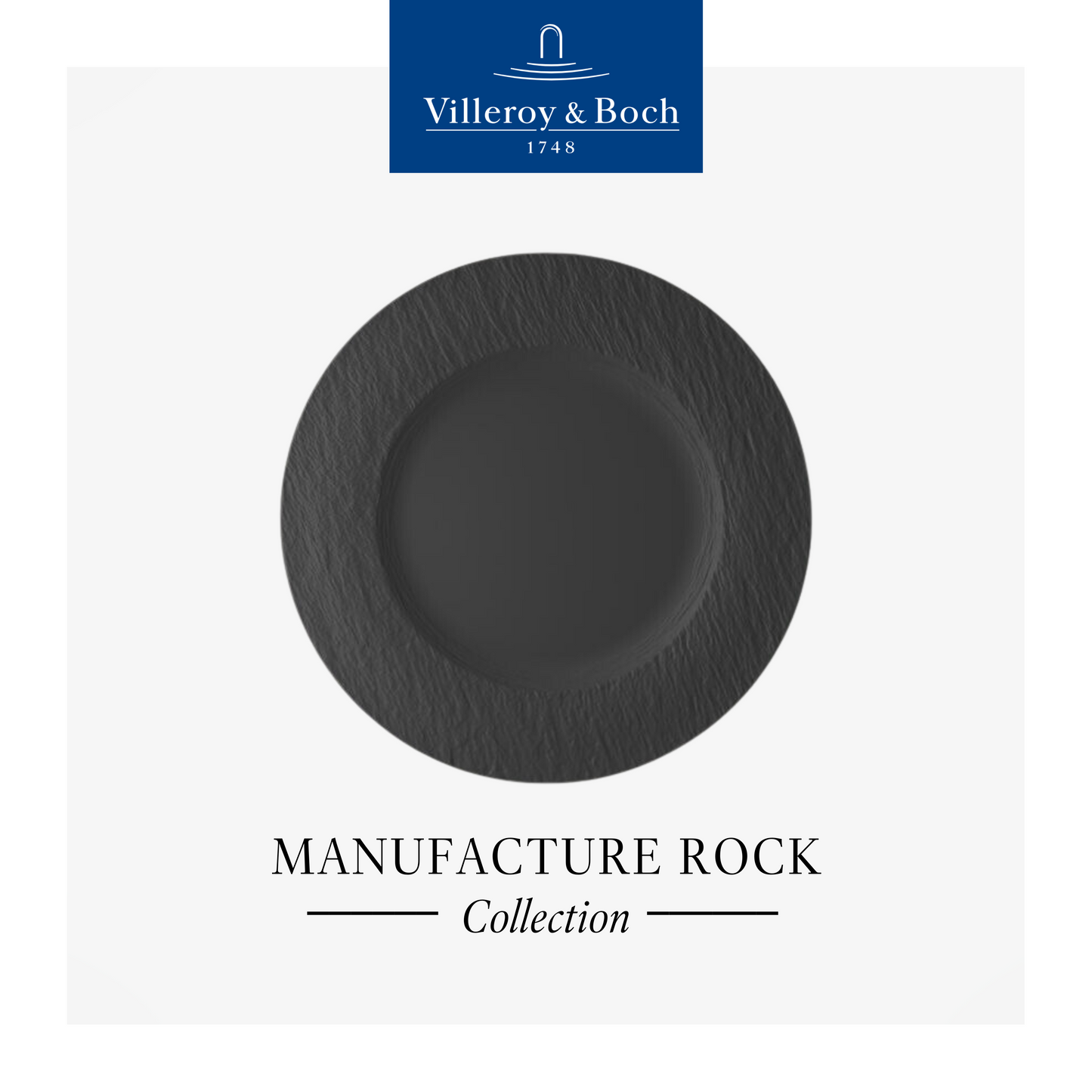 Manufacture Rock Flat Plate, Box of 6*