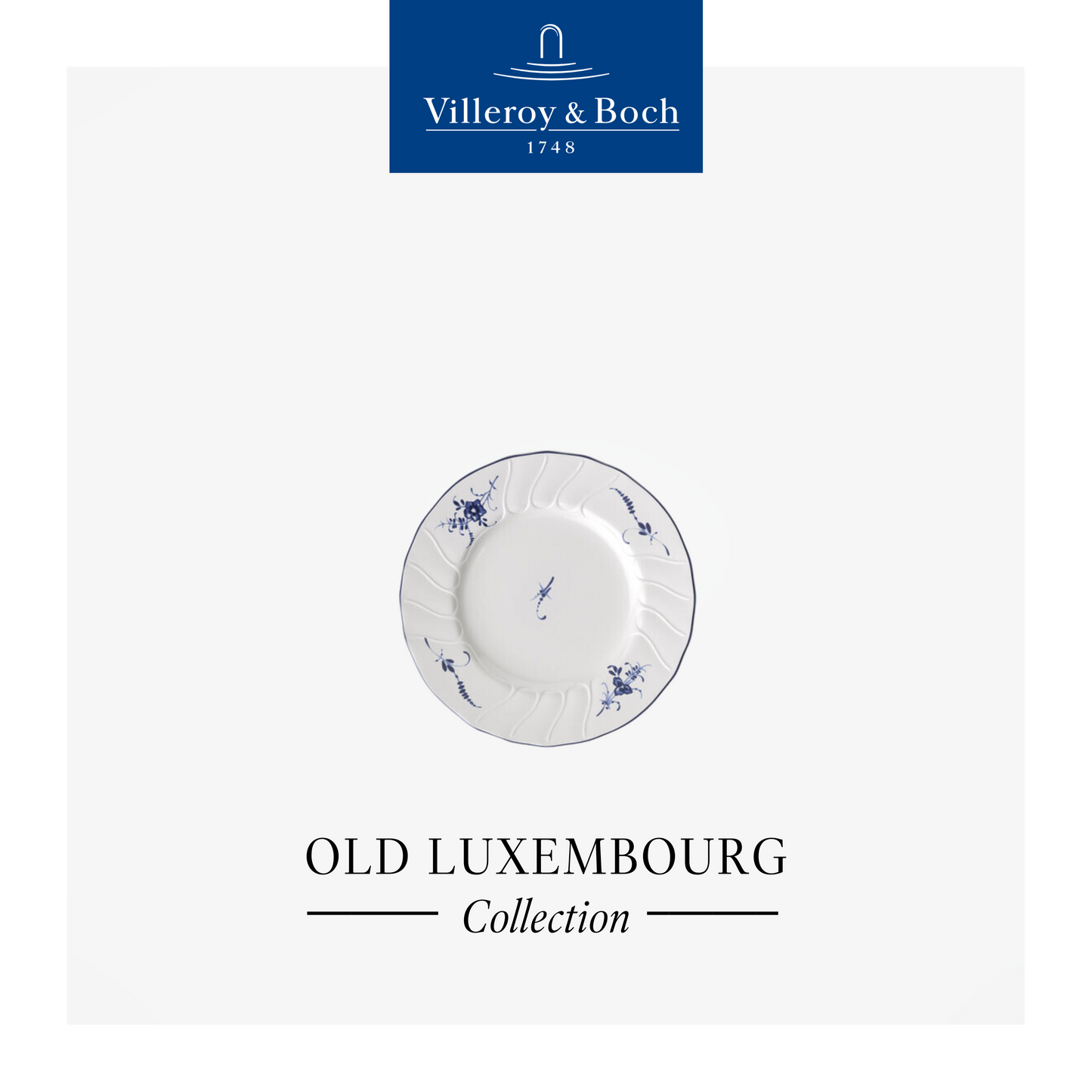 Old Luxembourg Bread & Butter Plate, Box of 6*