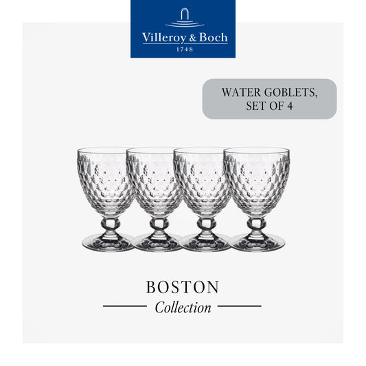 Boston Water Goblet Clear, Box of 4