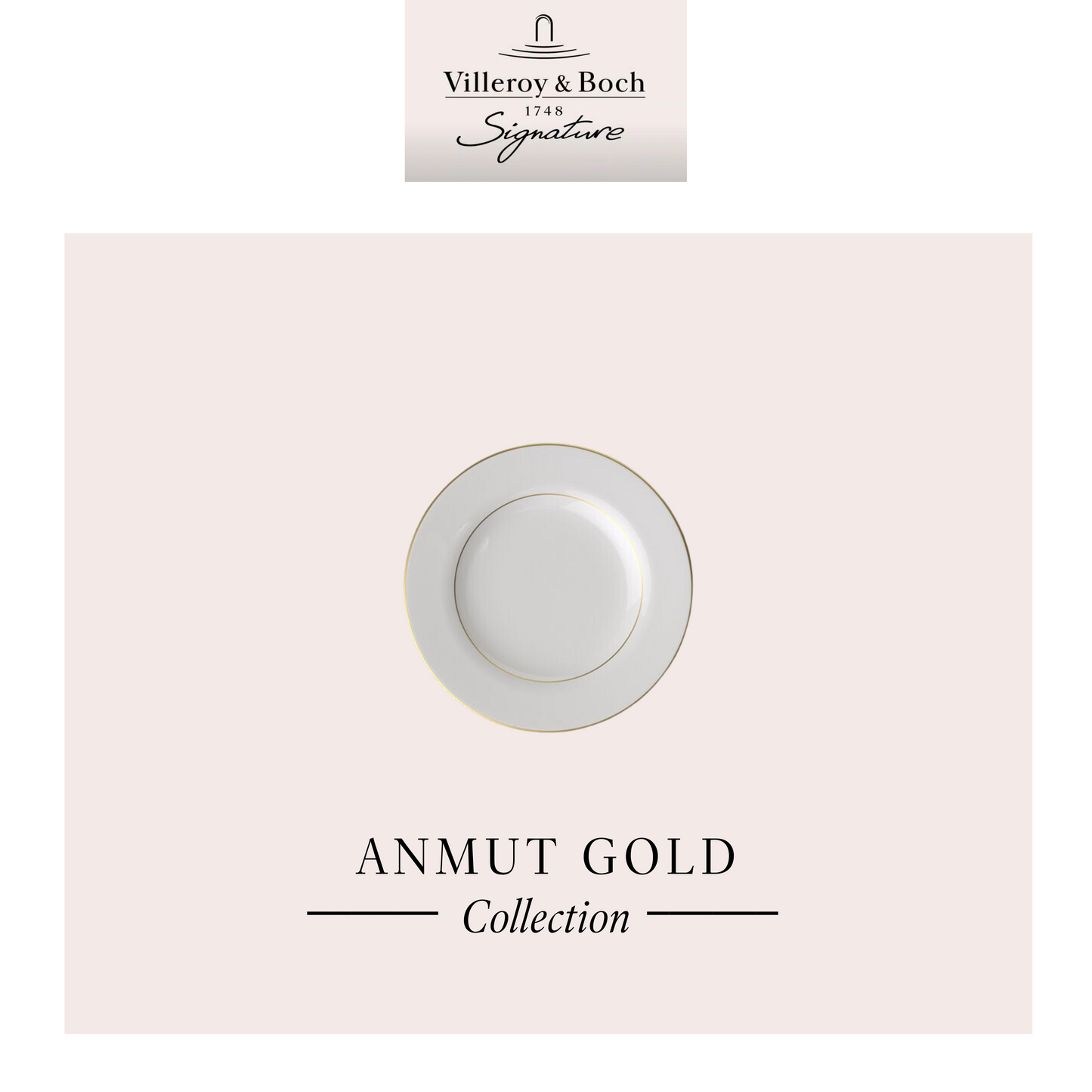 Anmut Gold Bread & Butter Plate, Box of 6*