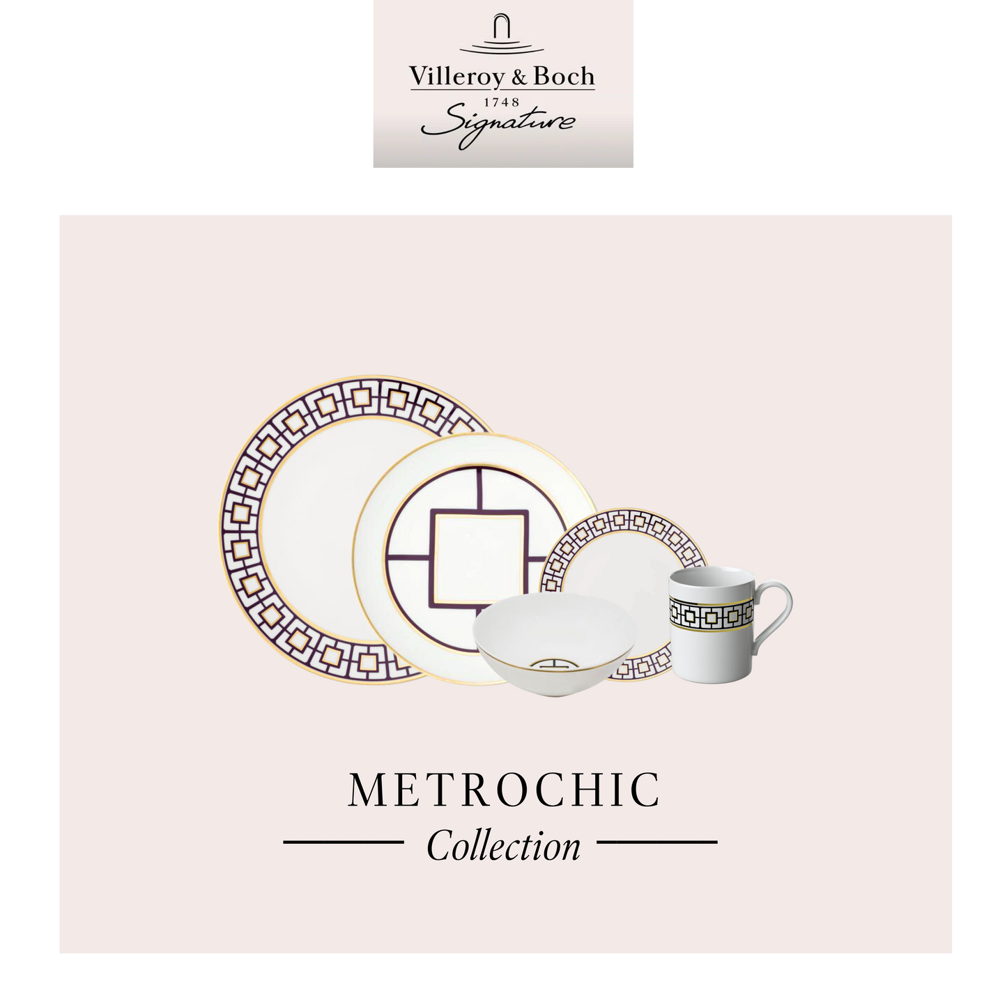 MetroChic, Set of 4 Place of Settings