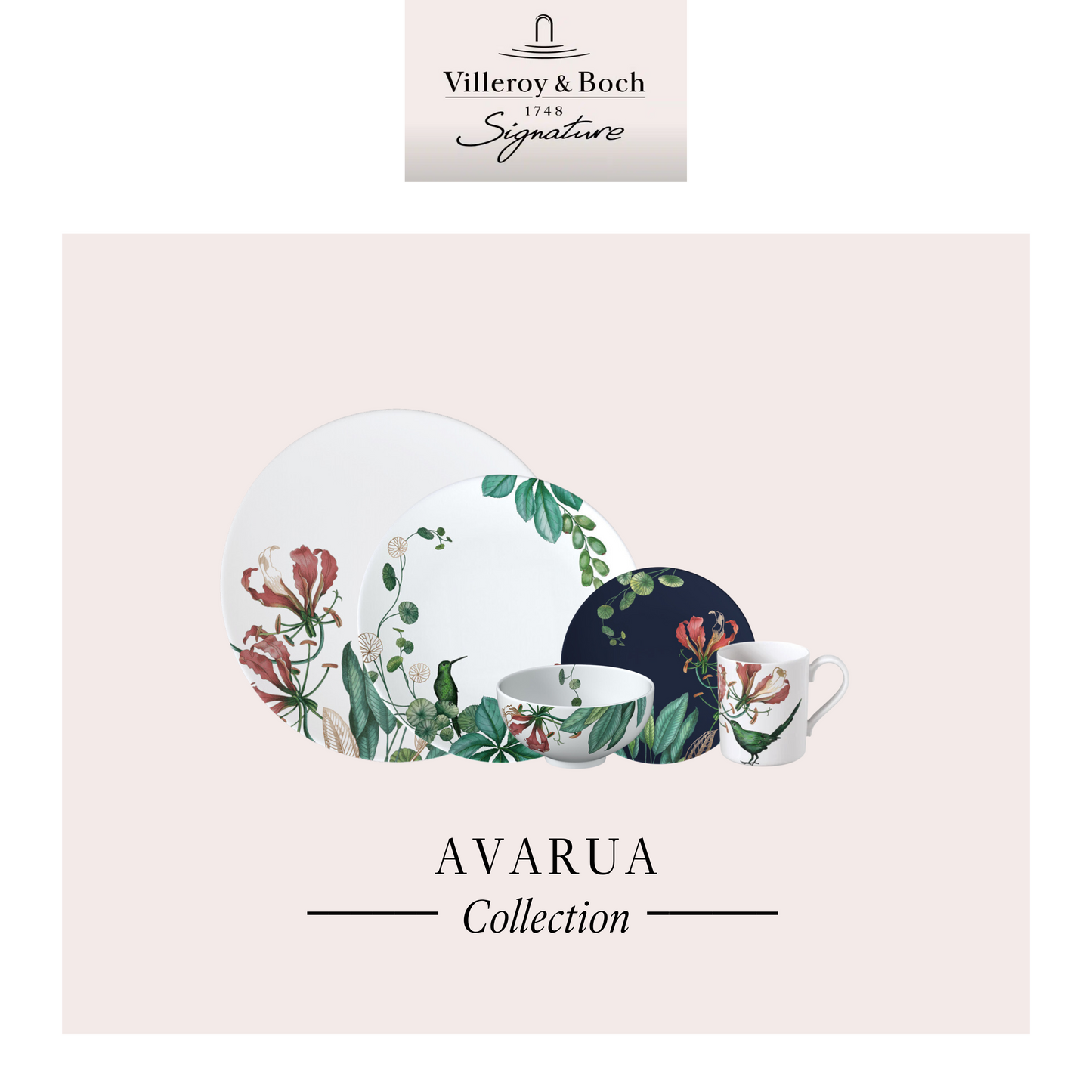 Avarua, Set of 4 Place Setting