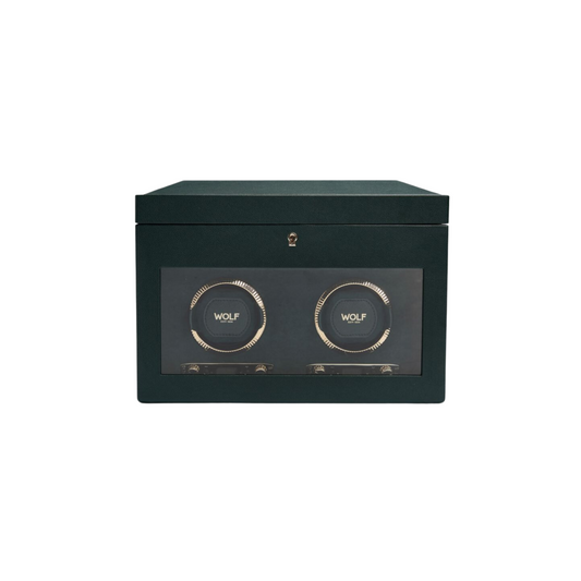 British Racing Double Watch Winder, Green