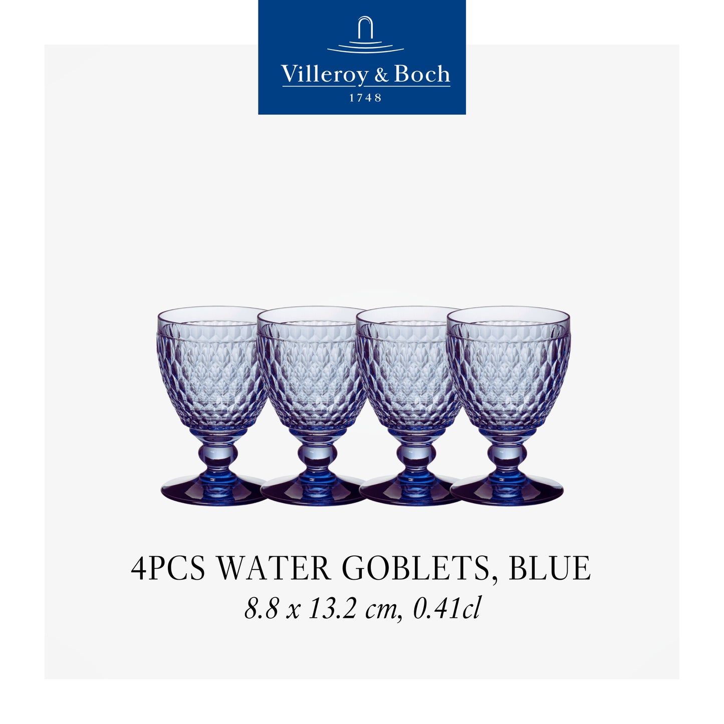 Boston Water Goblet , Box of 4