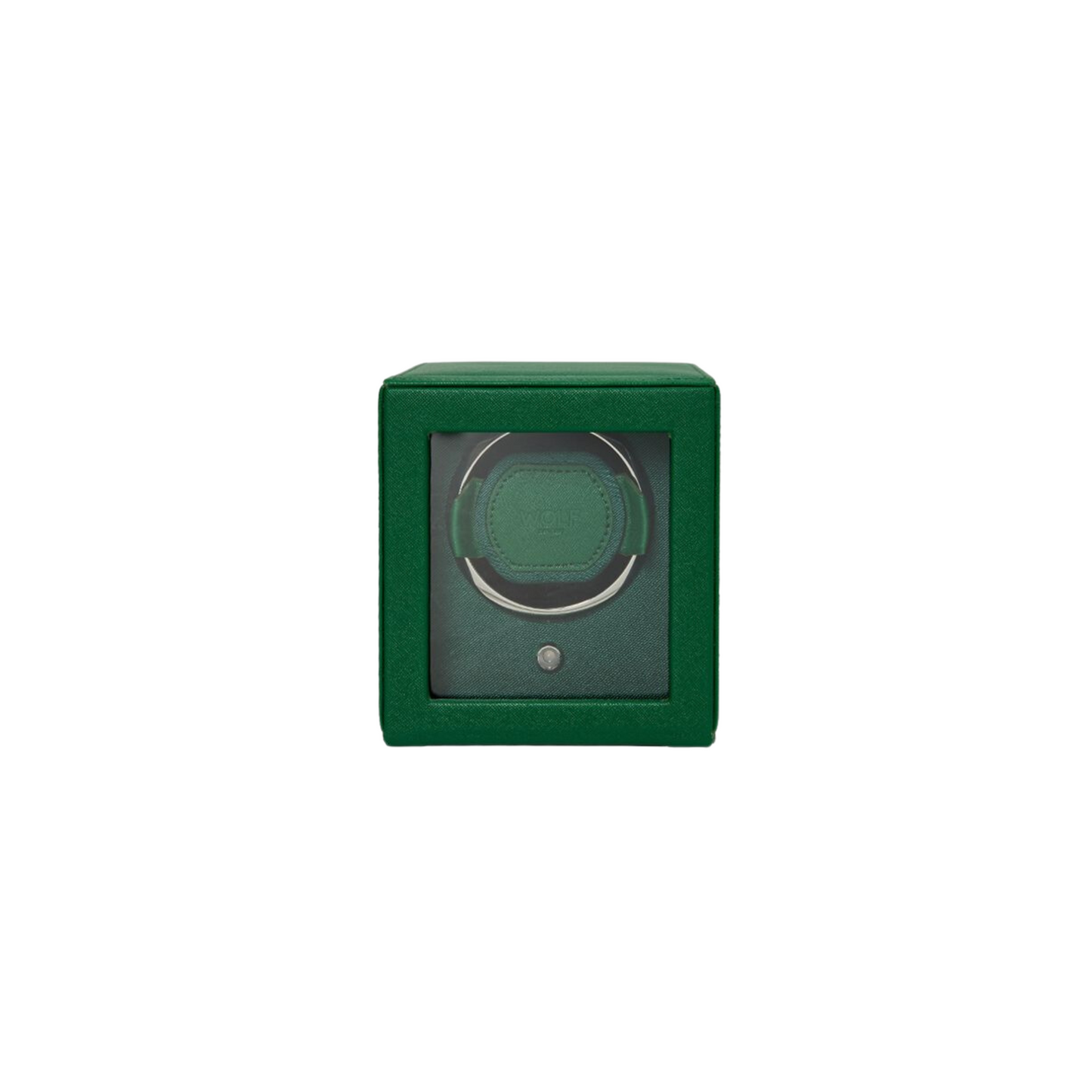 Cub Single Watch Winder With Cover, Green