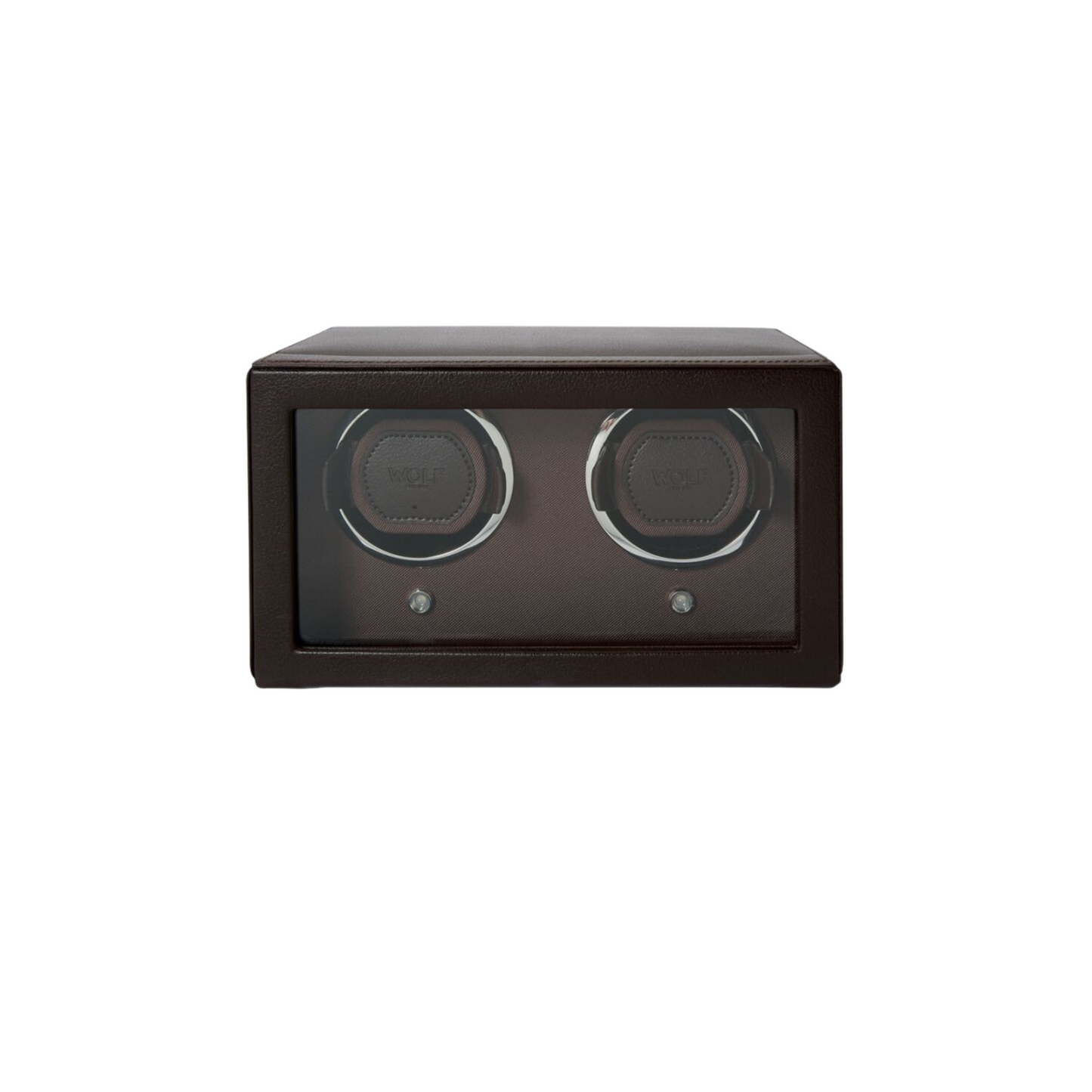 Cub Double Watch Winder with Cover, Brown