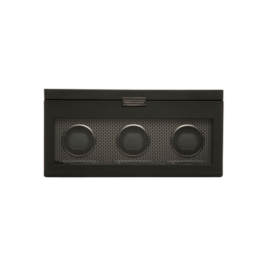 Axis Triple Watch Winder with Storage, Powder Coat