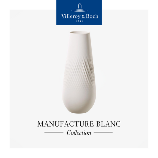 Manufacture Collier Blanc Carré vase 26cm