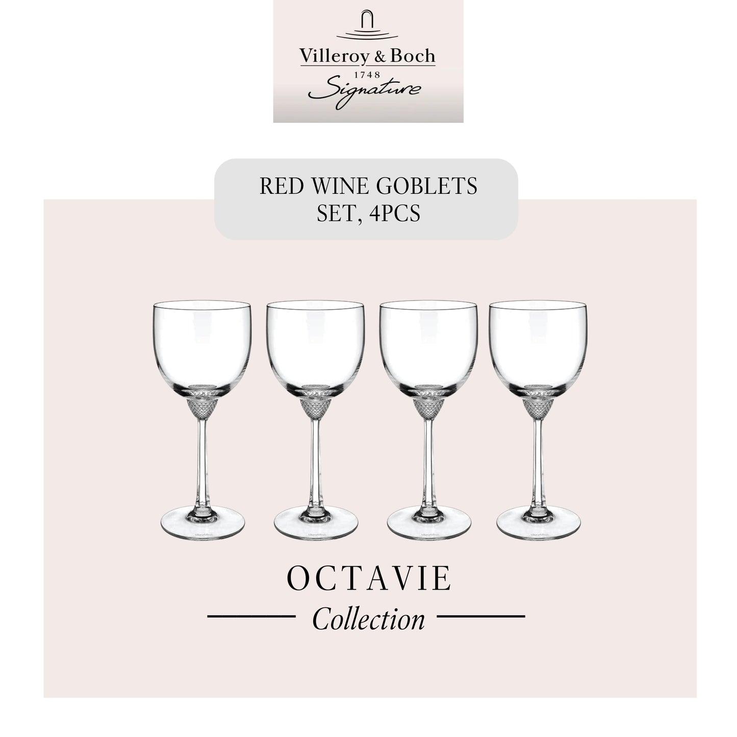 Octavie Red Wine glass  x4