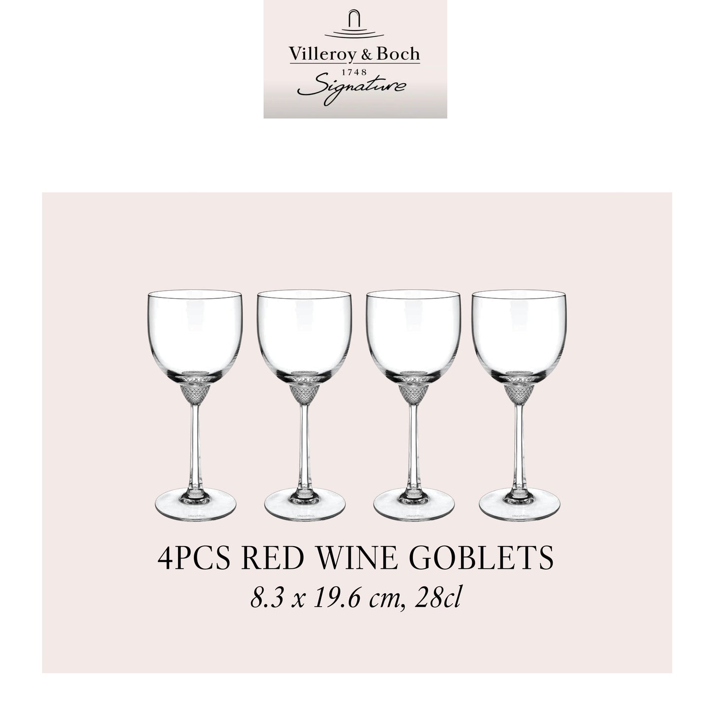 Octavie Red Wine glass  x4