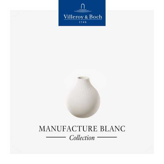 Manufacture Collier Blanc Perle vase 12cm