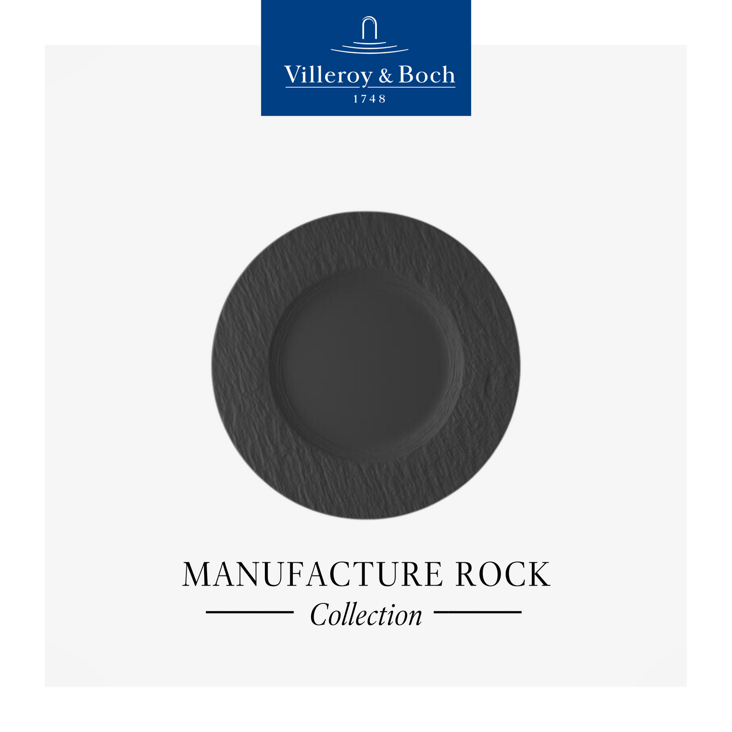 Manufacture Rock breakfast plate, Box of 6