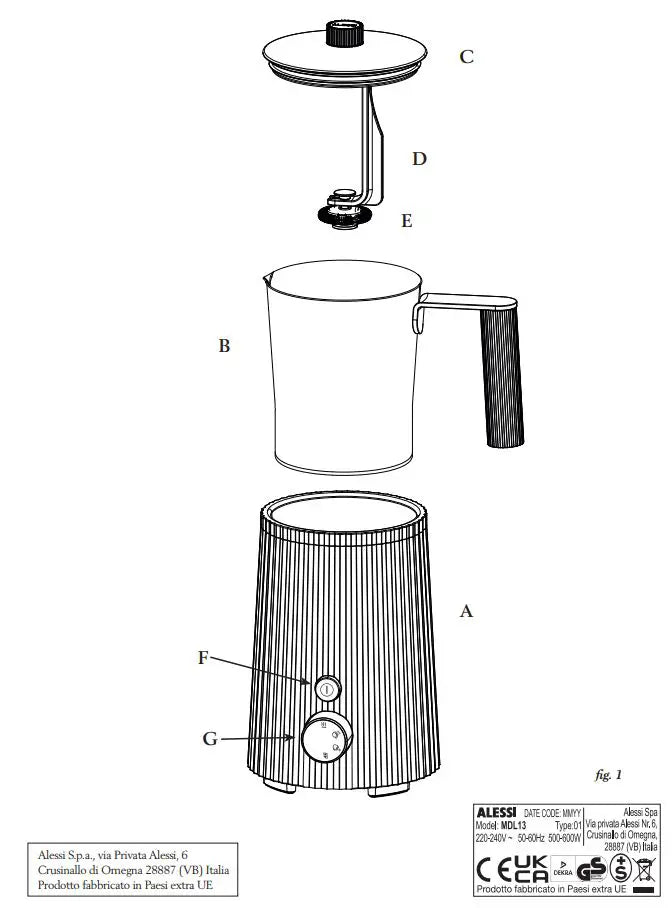 Plissé Milk Frother