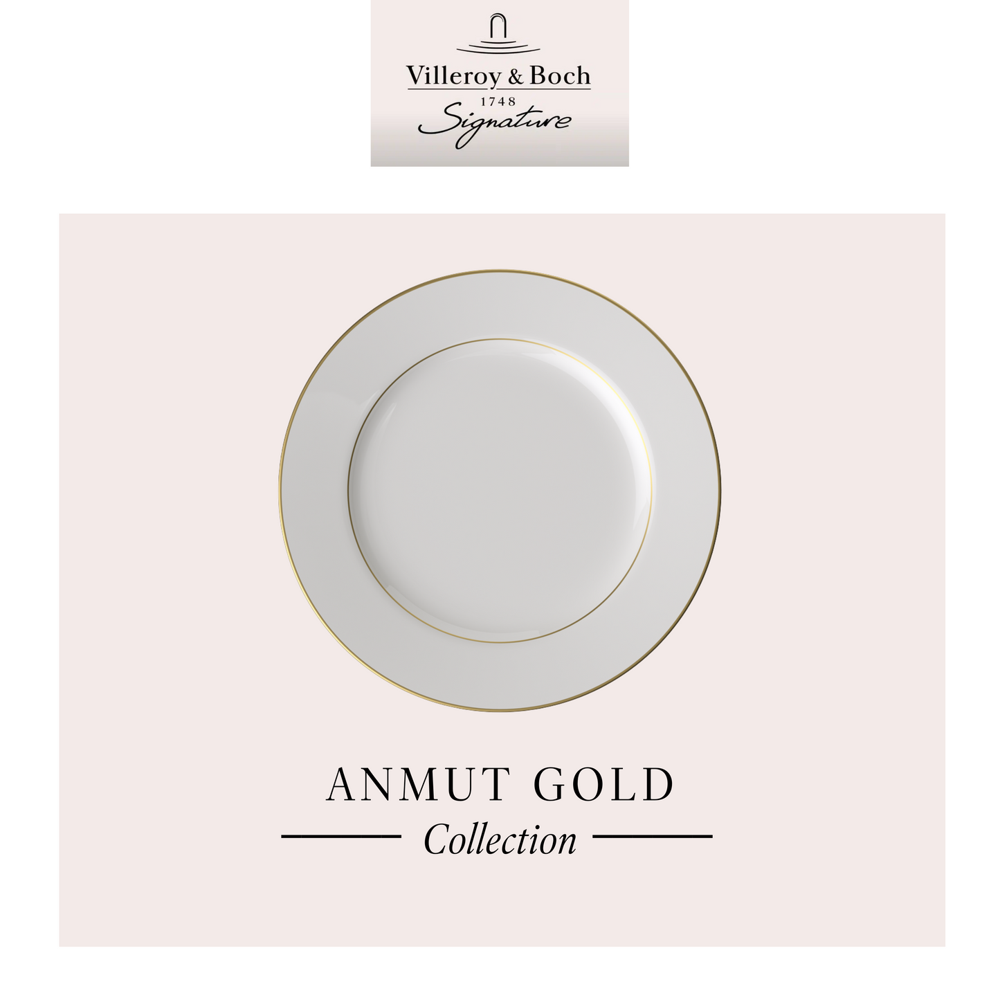 Anmut Gold Round Platter