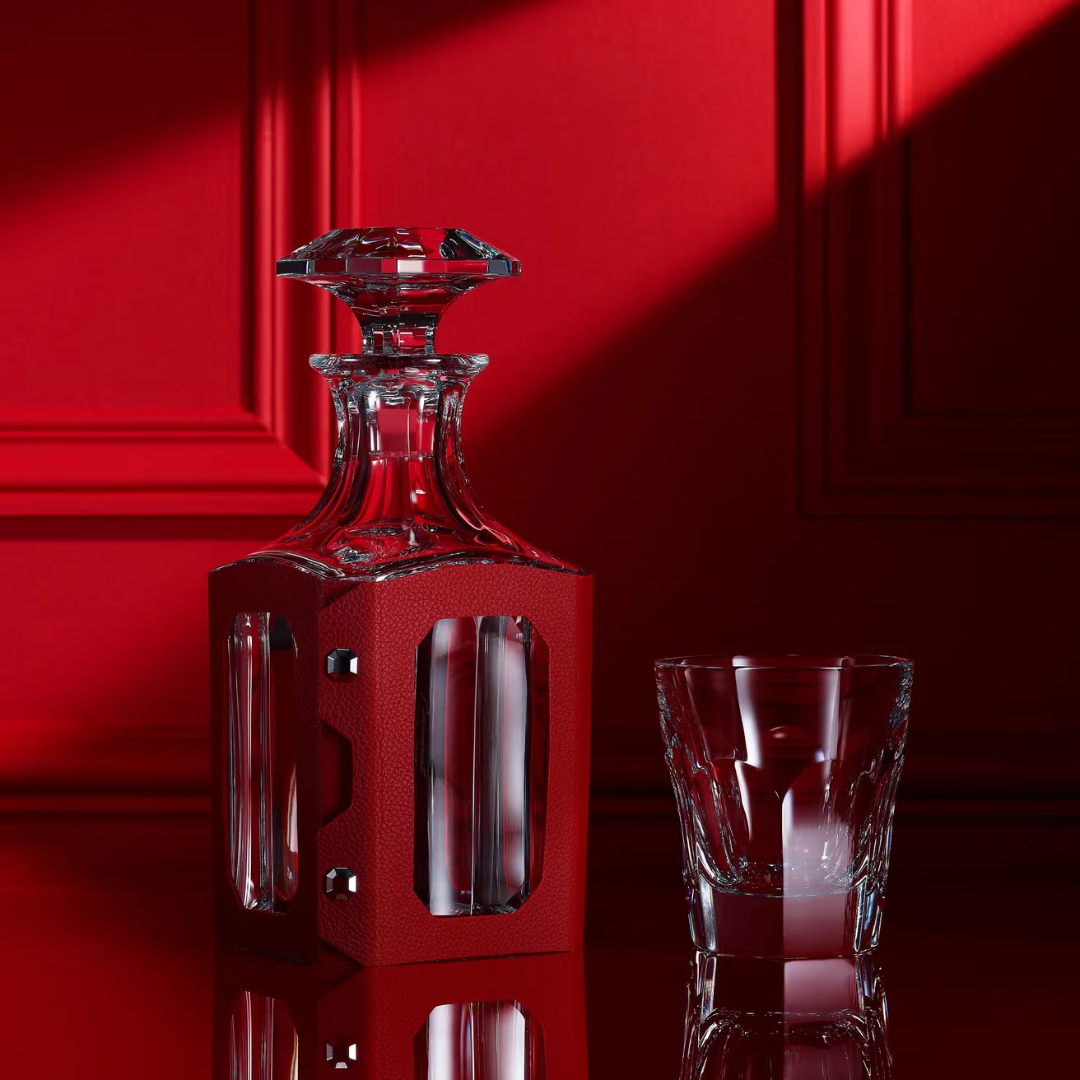 Octogone Decanter Leather Case