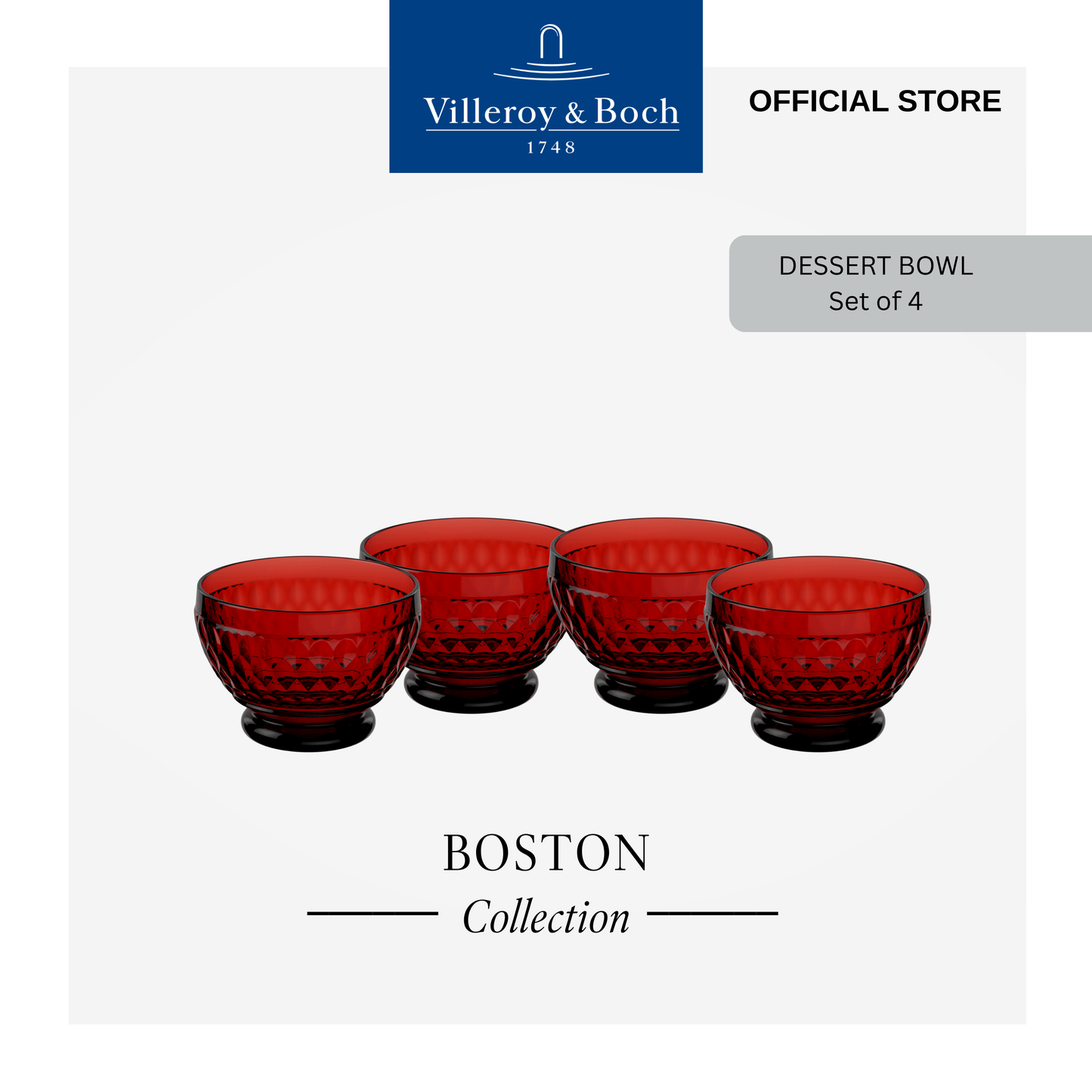 Boston Coupe/Dessert Bowl, Box of 4