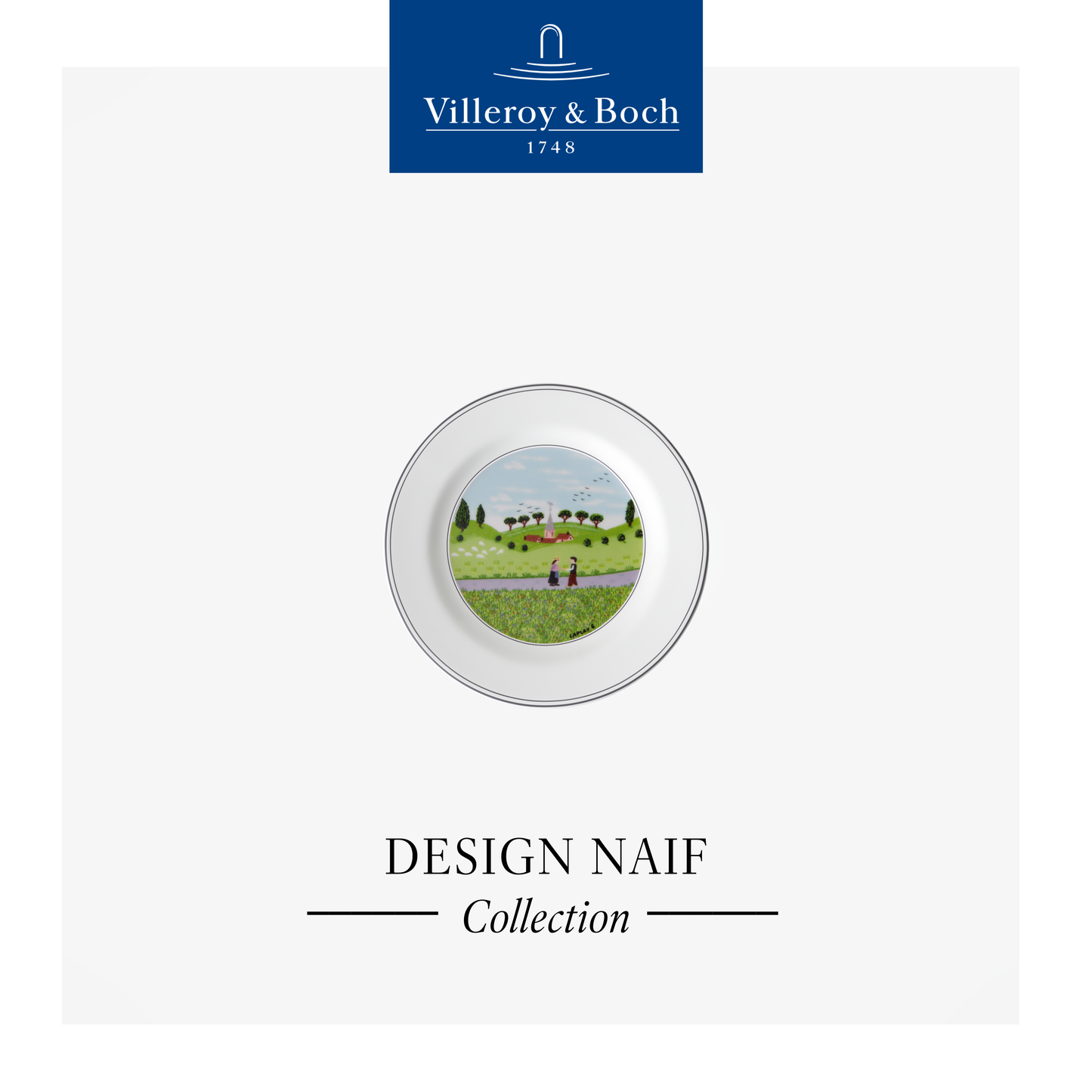 Design Naif Bread & Butter plate Meeting