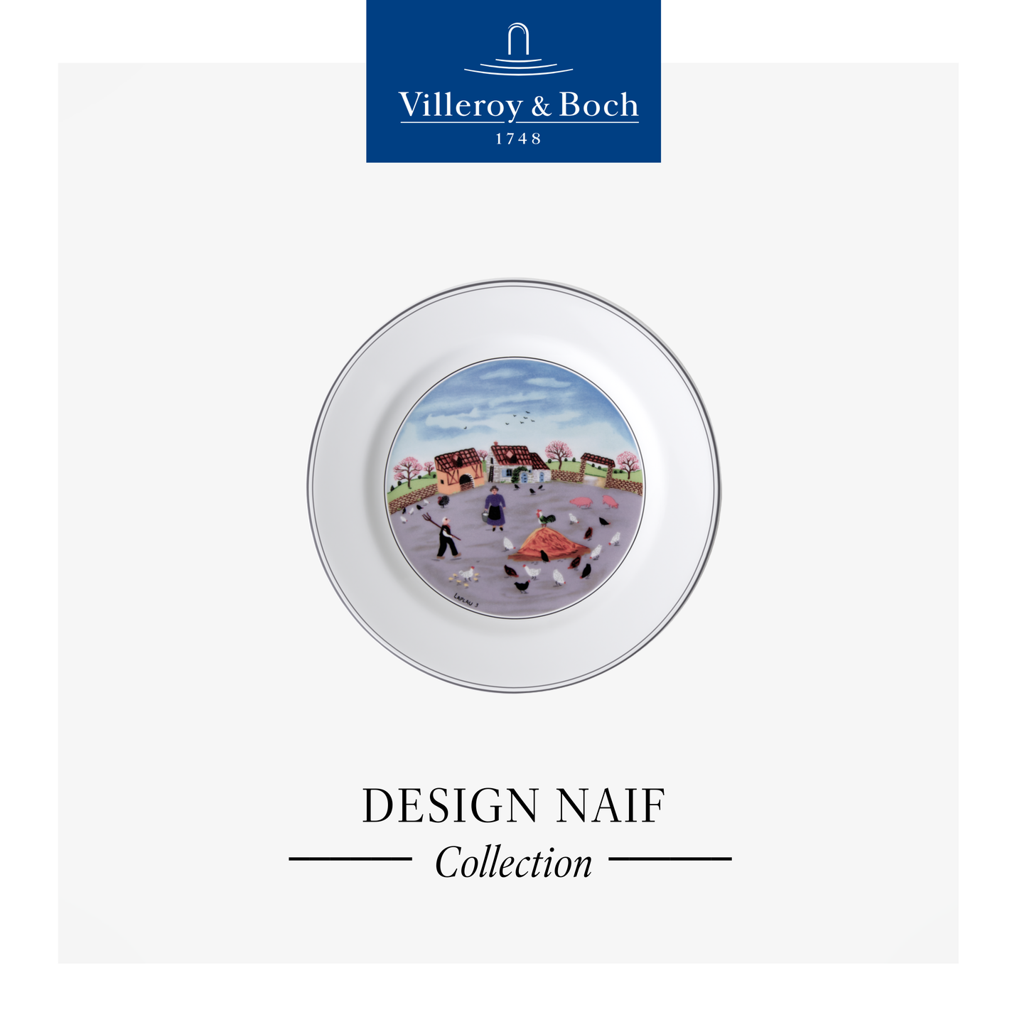 Design Naif Salad plate Poultry farm
