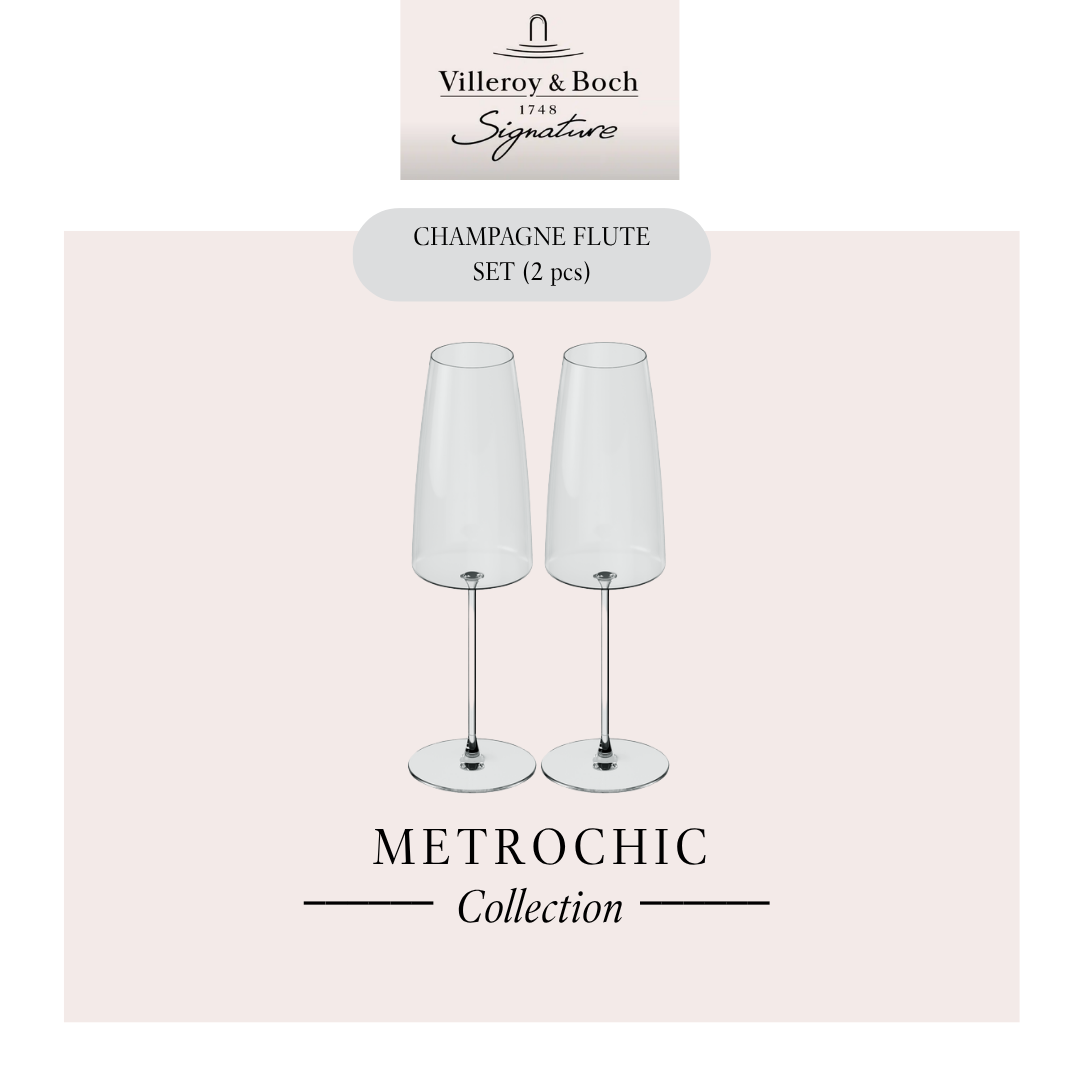 MetroChic Champagne flute, x2