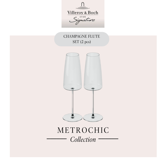 MetroChic Champagne flute, x2