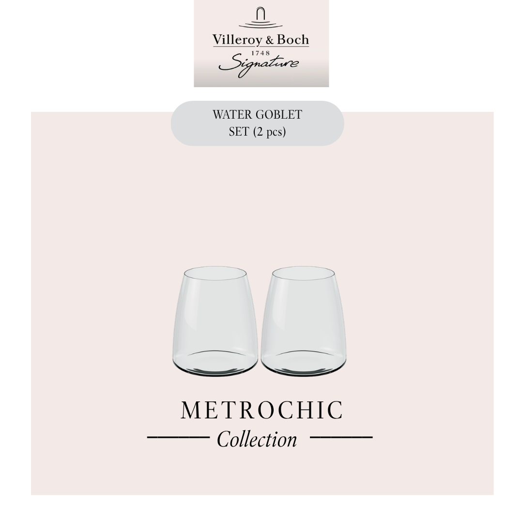MetroChic Water glass, x2