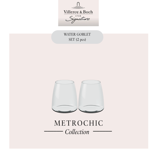 MetroChic Water glass, x2