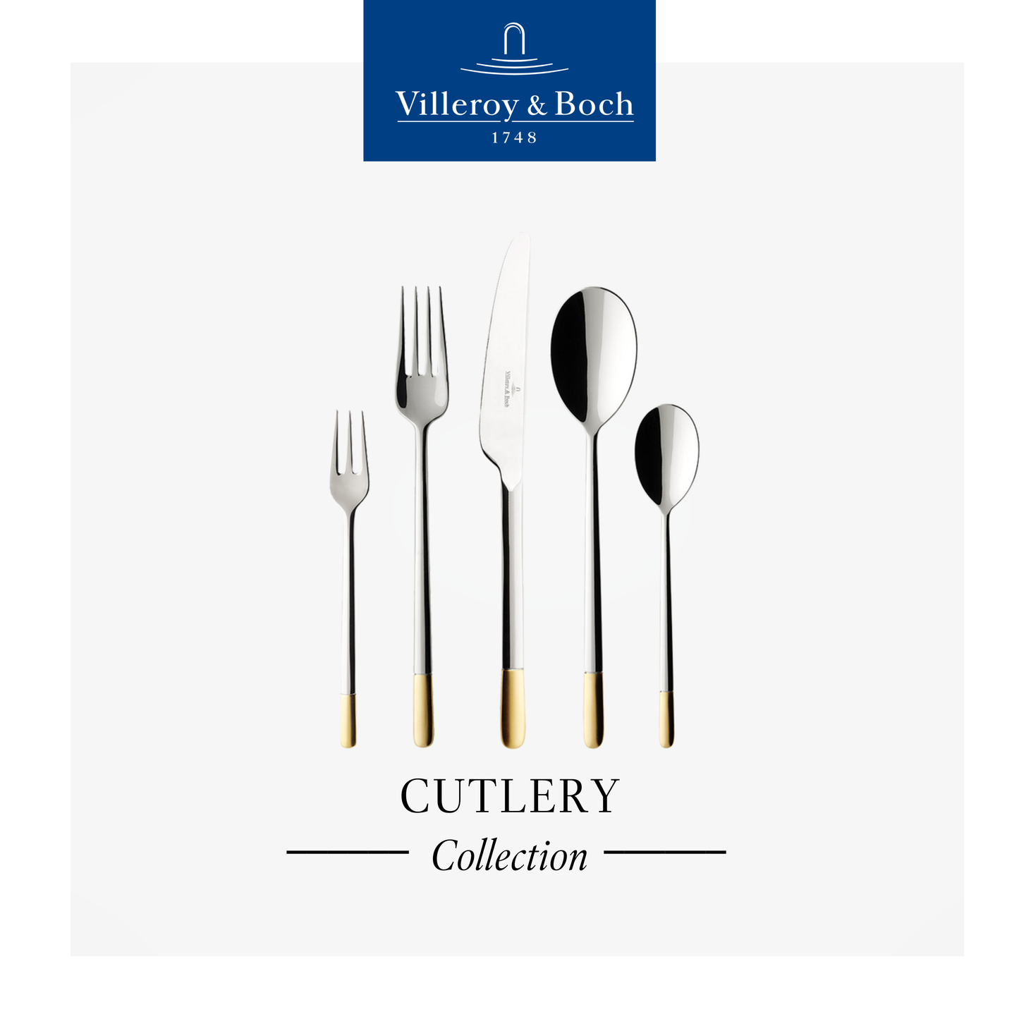30-PC Ella P. Gold Cutlery Set