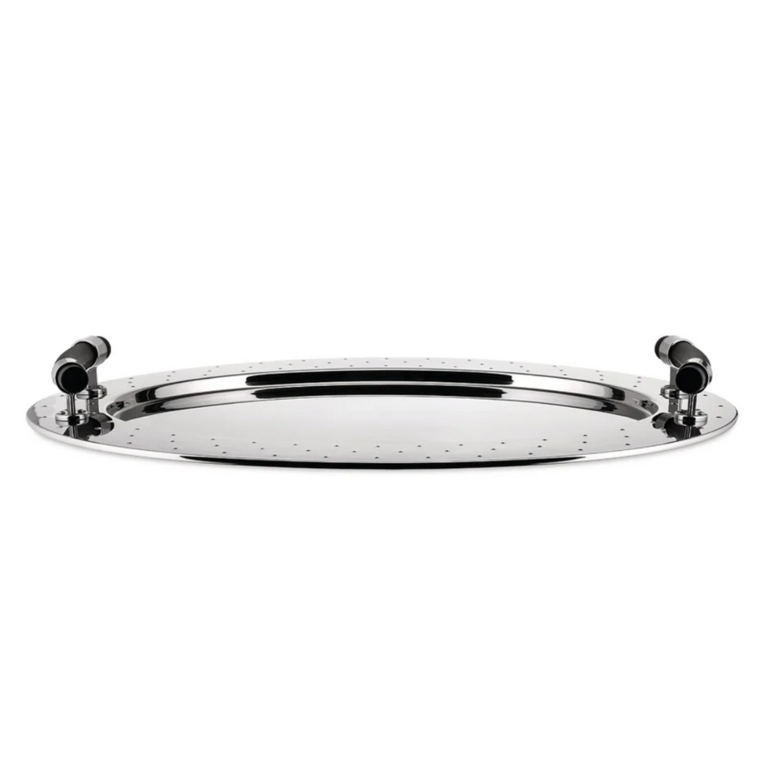 OVAL TRAY WITH HANDLES