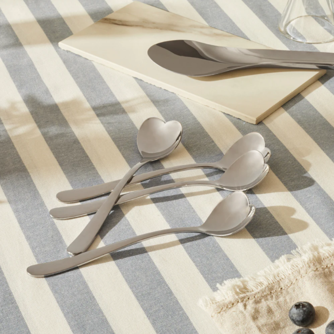 Big Love Set of 4 Ice Cream Spoons