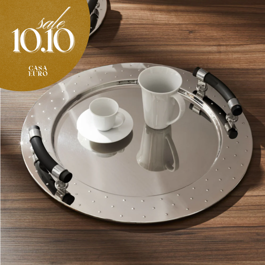 Round Tray with Handles
