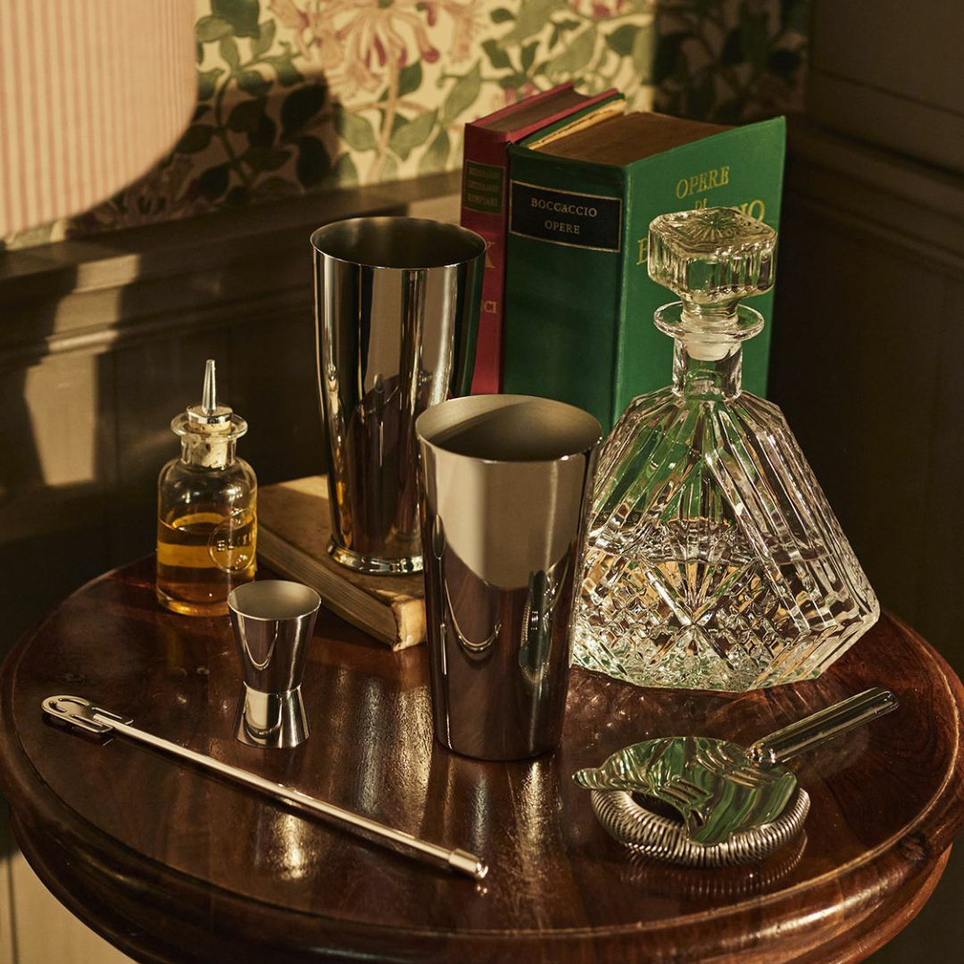 Boston Cocktail Shaker 4-Piece Gift Set