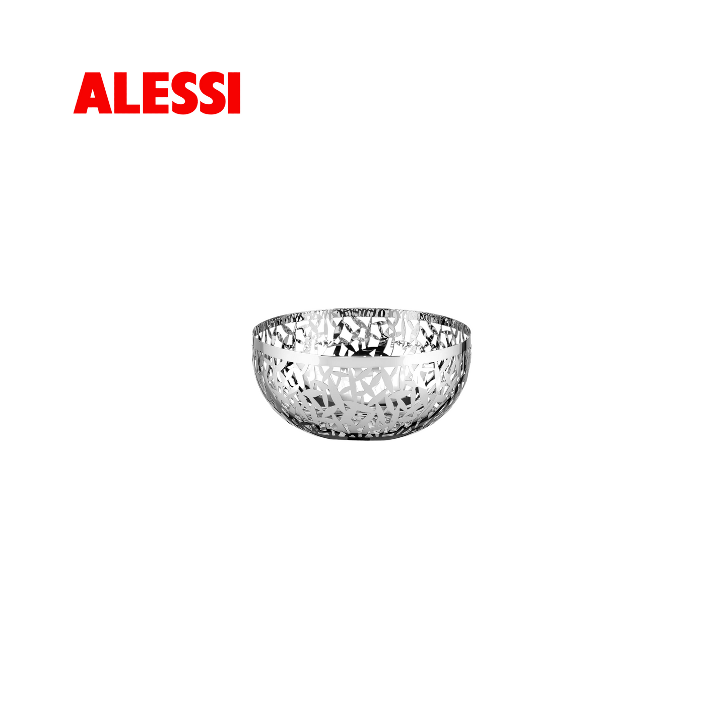 Alessi Cactus Fruit Bowl, Red and White, 21 cm