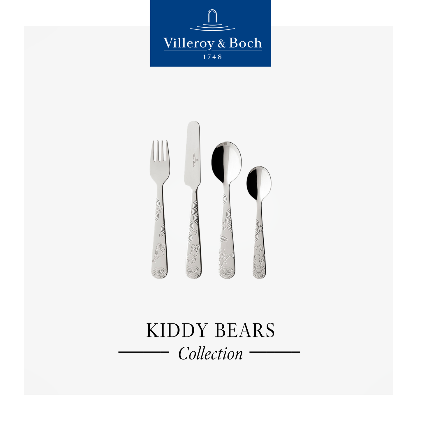 Happy as Bears Children's Cutlery Set 4pcs – Villeroy & Boch | Casa Euro Philippines