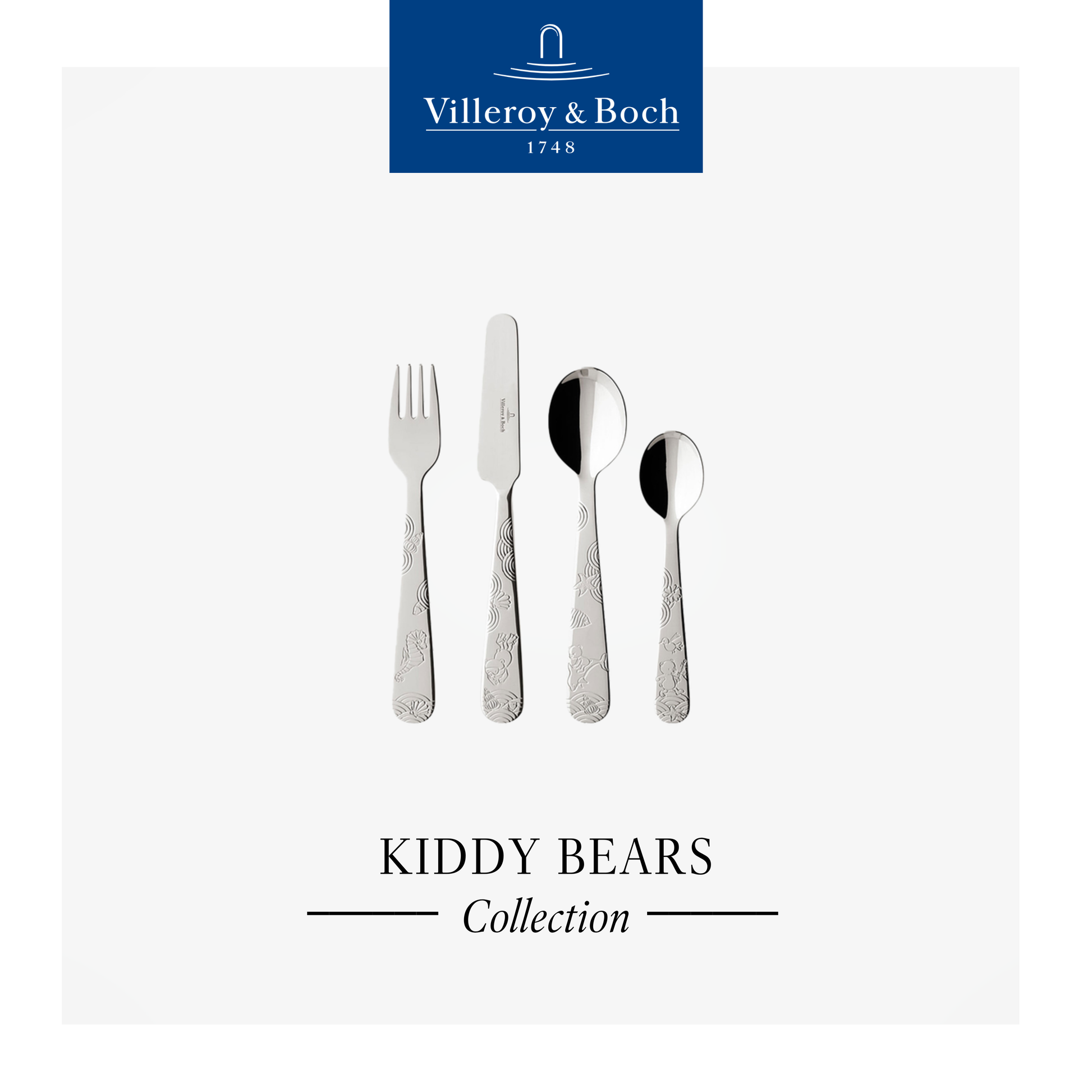 Happy as Bears Children's Cutlery Set 4pcs – Villeroy & Boch | Casa Euro Philippines