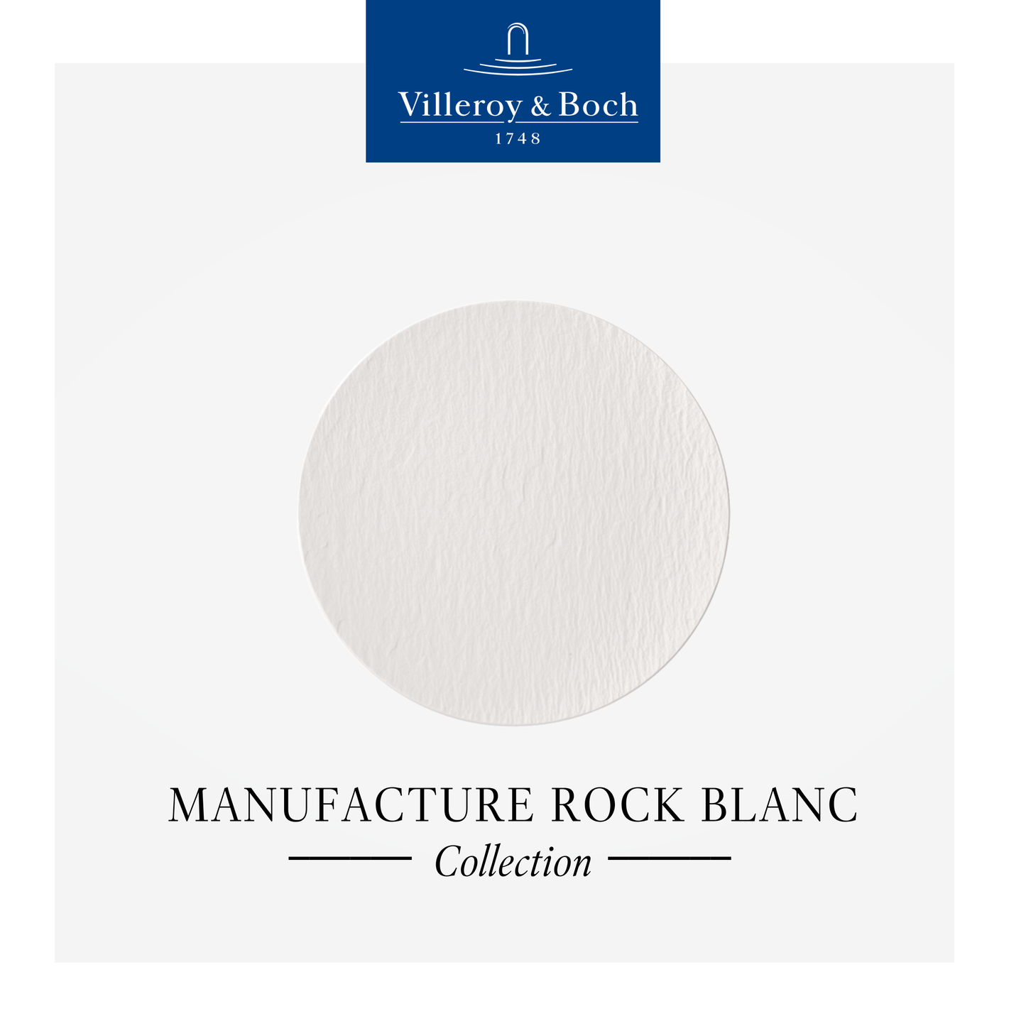 Manufacture Rock blanc Universal Plate Coupe
