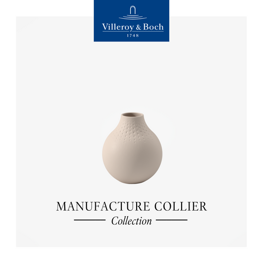 Manufacture Collier small vase, Perle, Beige