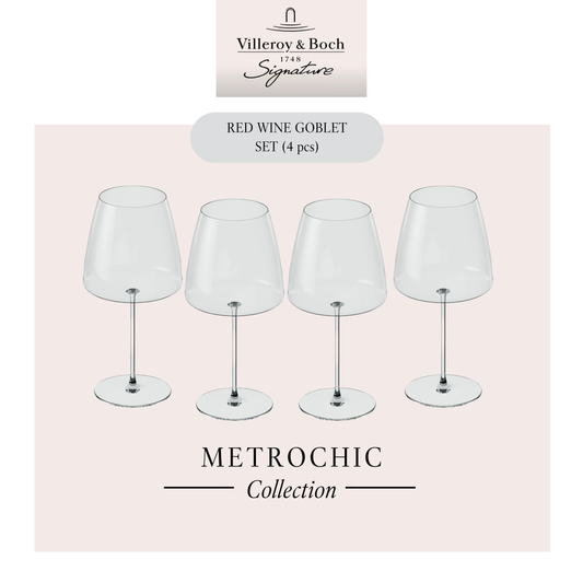 MetroChic Red wine goblet, 4pcs