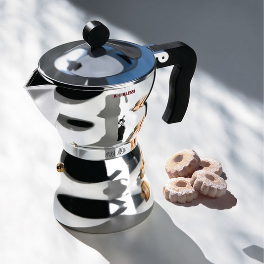 Moka Alessi Espresso coffee maker, 3cups