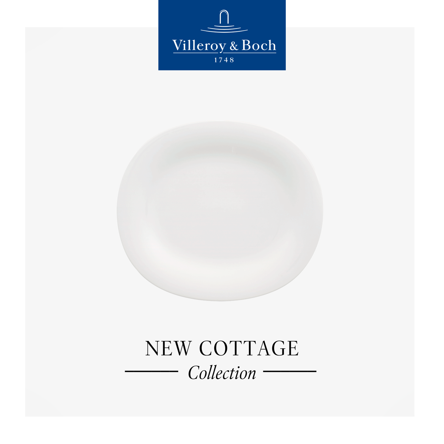 New Cottage Basic Oval flat plate