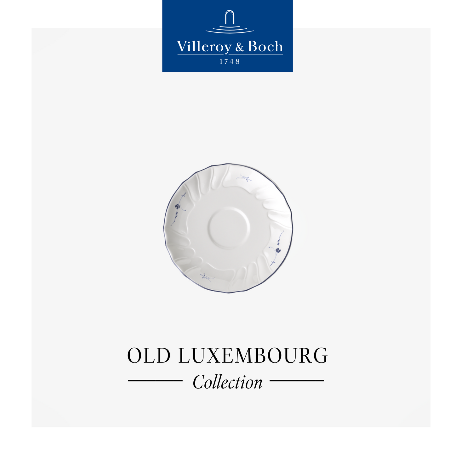 Old Luxembourg Espresso cup saucer