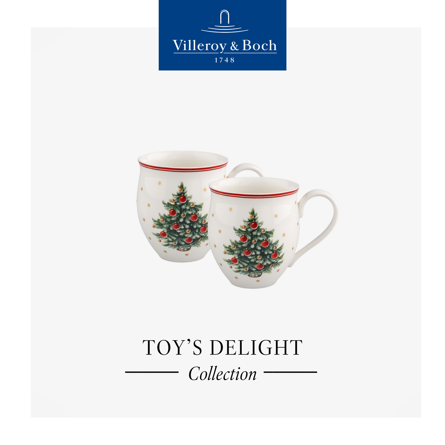 Toy's Delight Mug set 2pcs, Christmas Tree