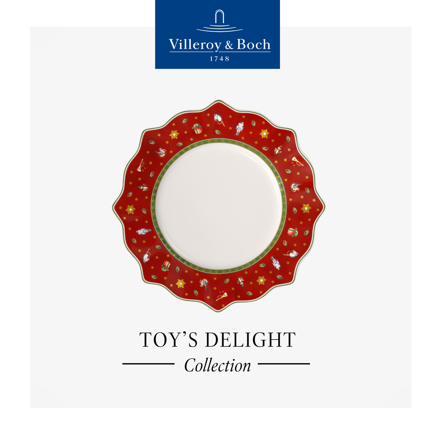 Toy's Delight Flat Plate Red